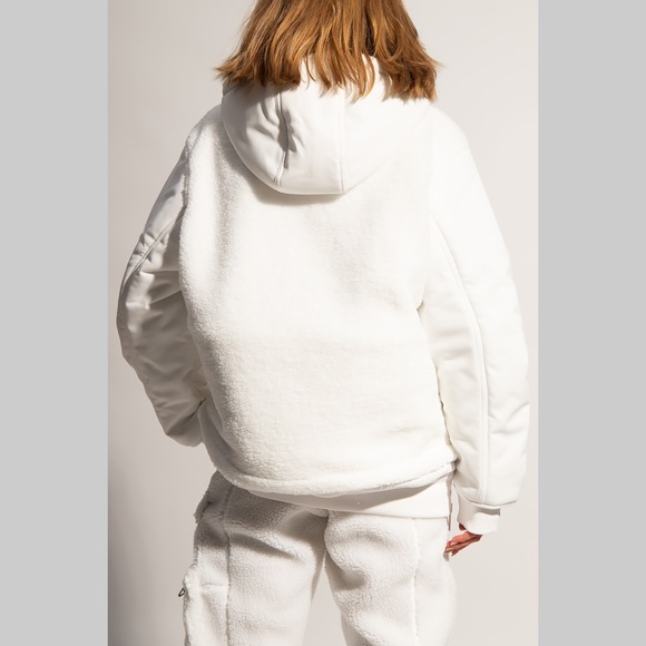 NWOT ADIDAS ORIGINALS Ivy park 1/2 Zip Quilted Sherpa Jacket H18974 - Picture 3 of 12